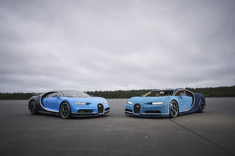 Bugatti Chiron złożony z LEGO Technic