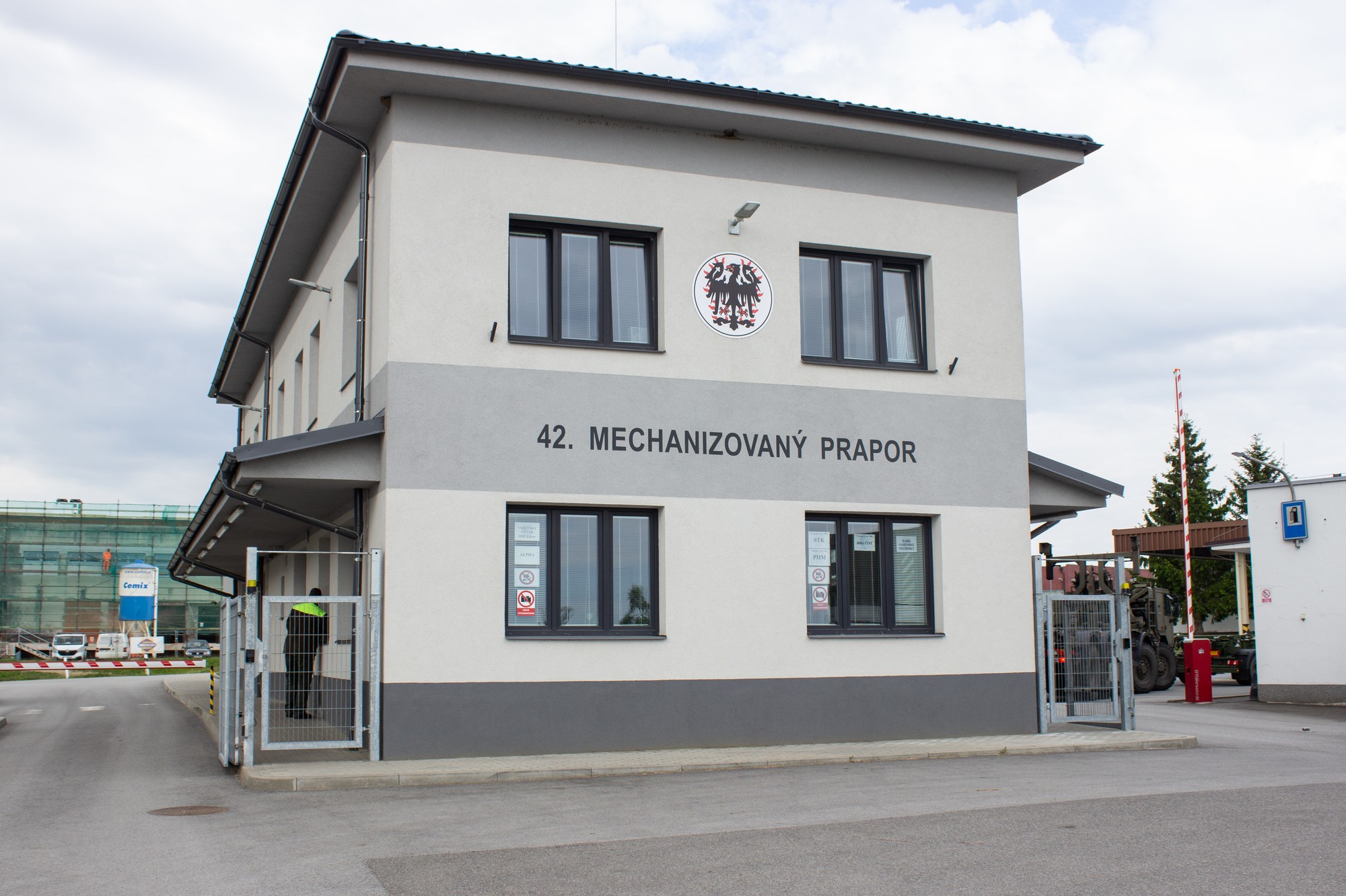 Základňa 42. mechanizovaného práporu českej armády v českom meste Tábor.