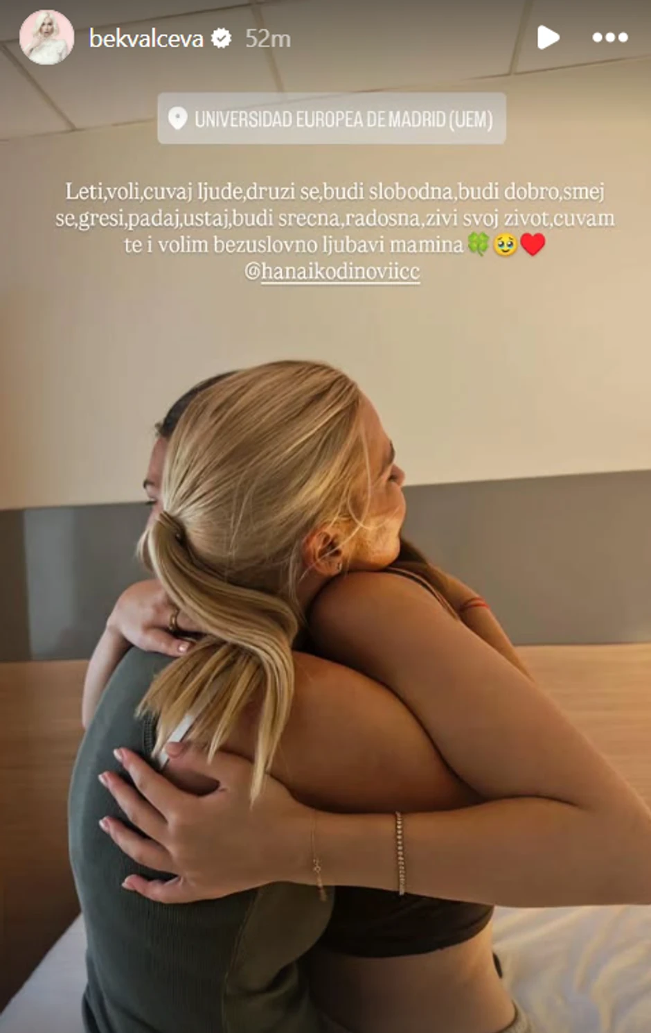 Nataša Bekvalac se emotivnim rečima obratila Hani