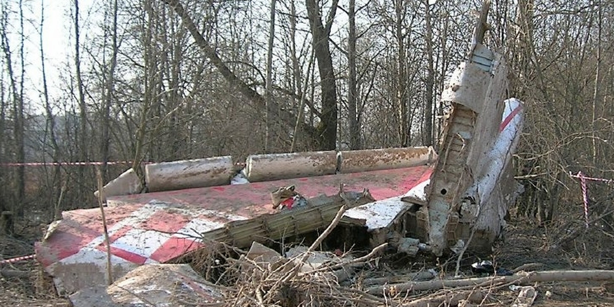 Wrak Tu-154 w Smoleńsku