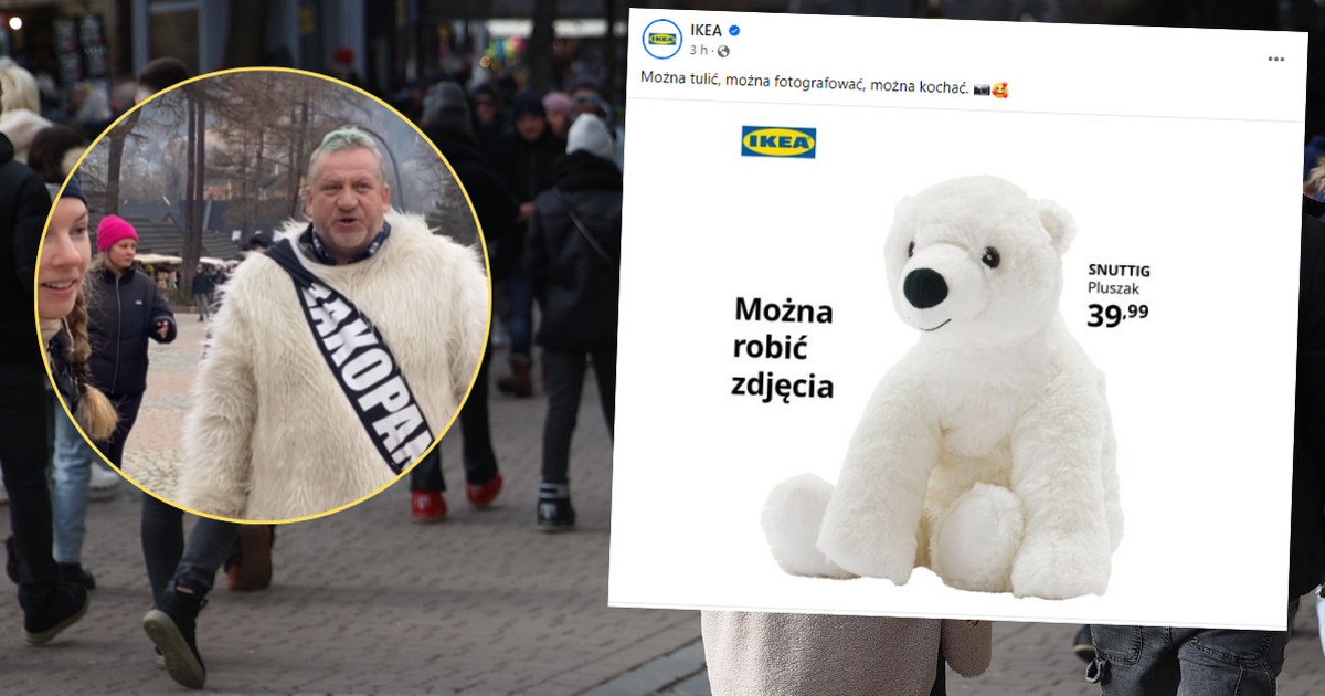 IKEA reacciona al vídeo del osito de peluche en Krupówki.  Gran entrada