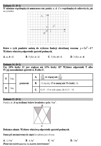 Egzamin Gimnazjalny 2019 Matematyka Arkusze I Odpowiedzi