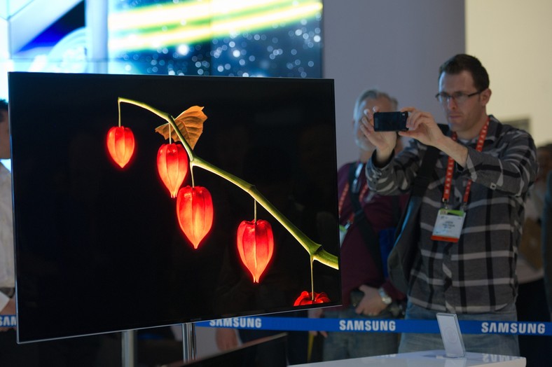 Telewizor OLED 55 Samsunga na International Consumer Electronics Show w Las Vegas