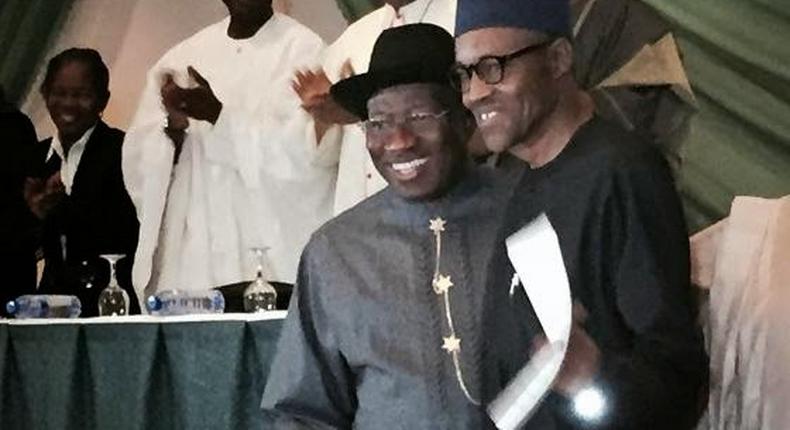 President Goodluck Jonathan and APC Presidential candidate, Muhammadu Buhari