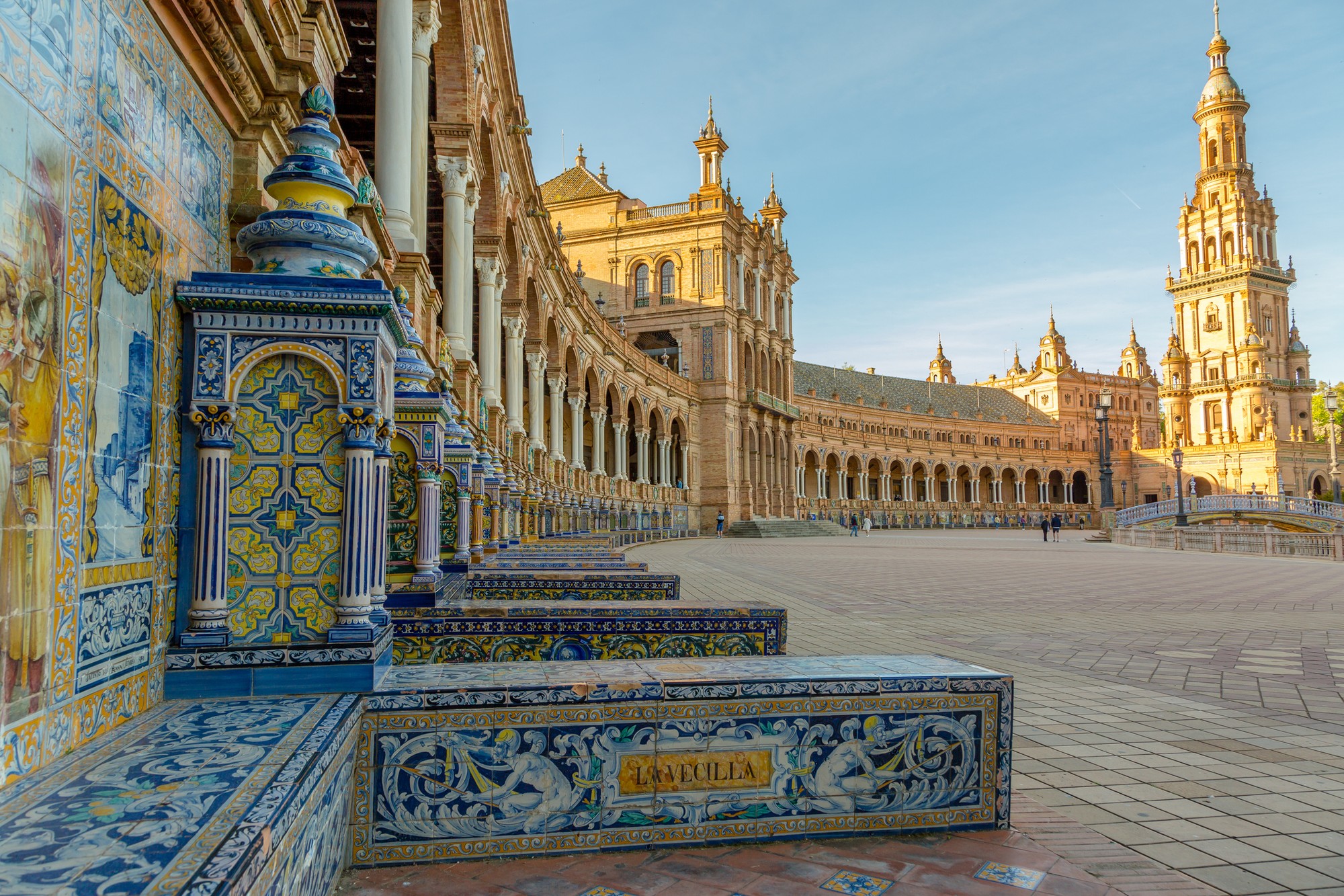 Krásne španielske mesto Sevilla. 