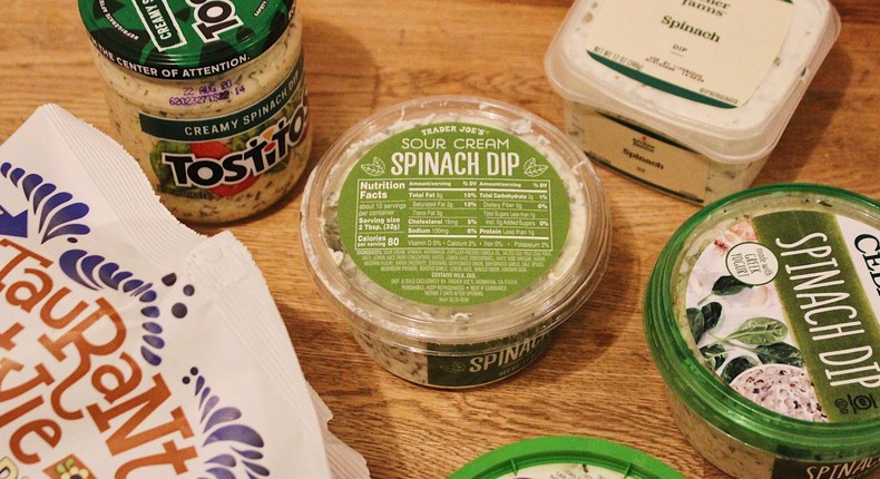 spinach dip taste test