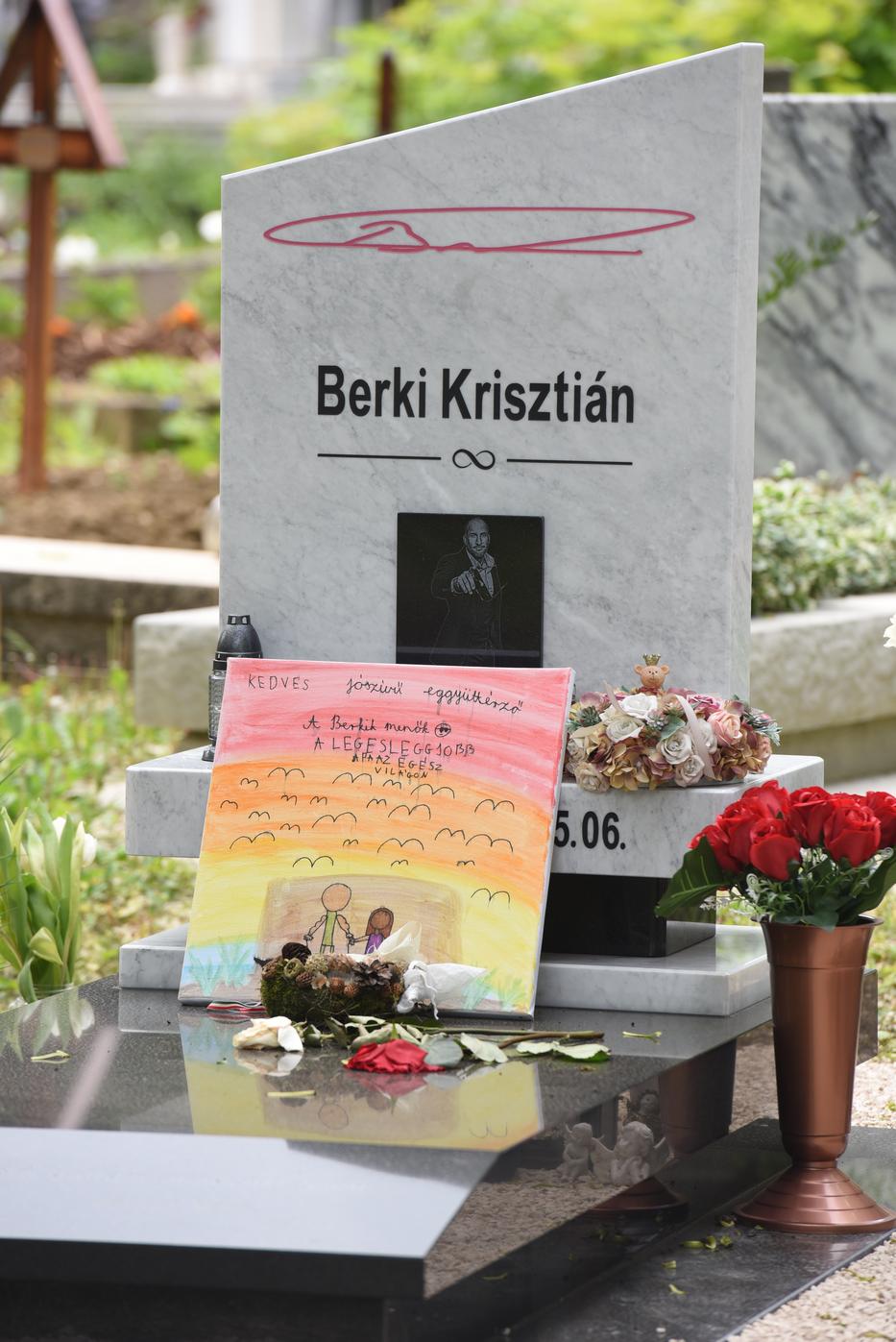 Berki Krisztián síremléke 2023. 05. 09-én - fotó: Ringier/Oláh Csaba