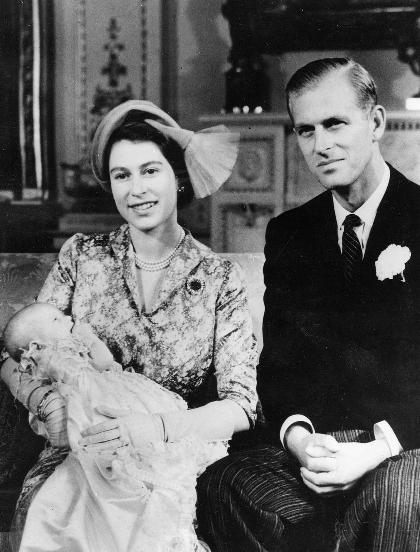 Elżbieta z mężem księciem Filipem i córką księżniczką Anną 
