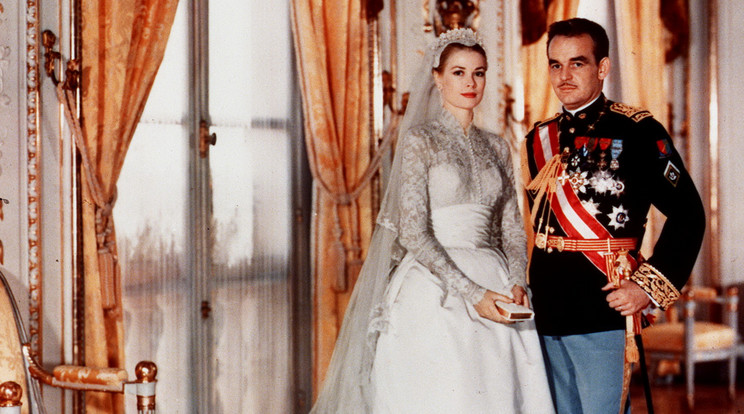 Grace Kelly és férje, Rainier herceg valóban úgy nézett ki az esküvőjükön, mint a mesebeli hercegnő és a királyfi. / Fotó: Profimedia