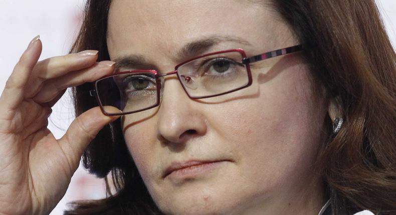 Central Bank of Russia governor Elvira Nabiullina.