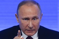 Russian President Putin attends his annual end-of-year news conference in Moscow