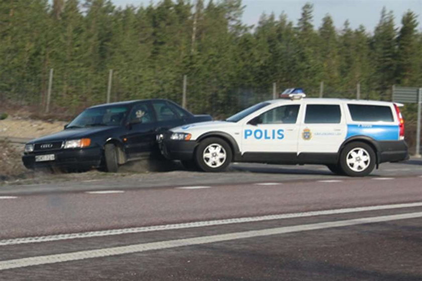 Pościg za bandytą w Szwecji. Twardziele ze szwedzkiej policji