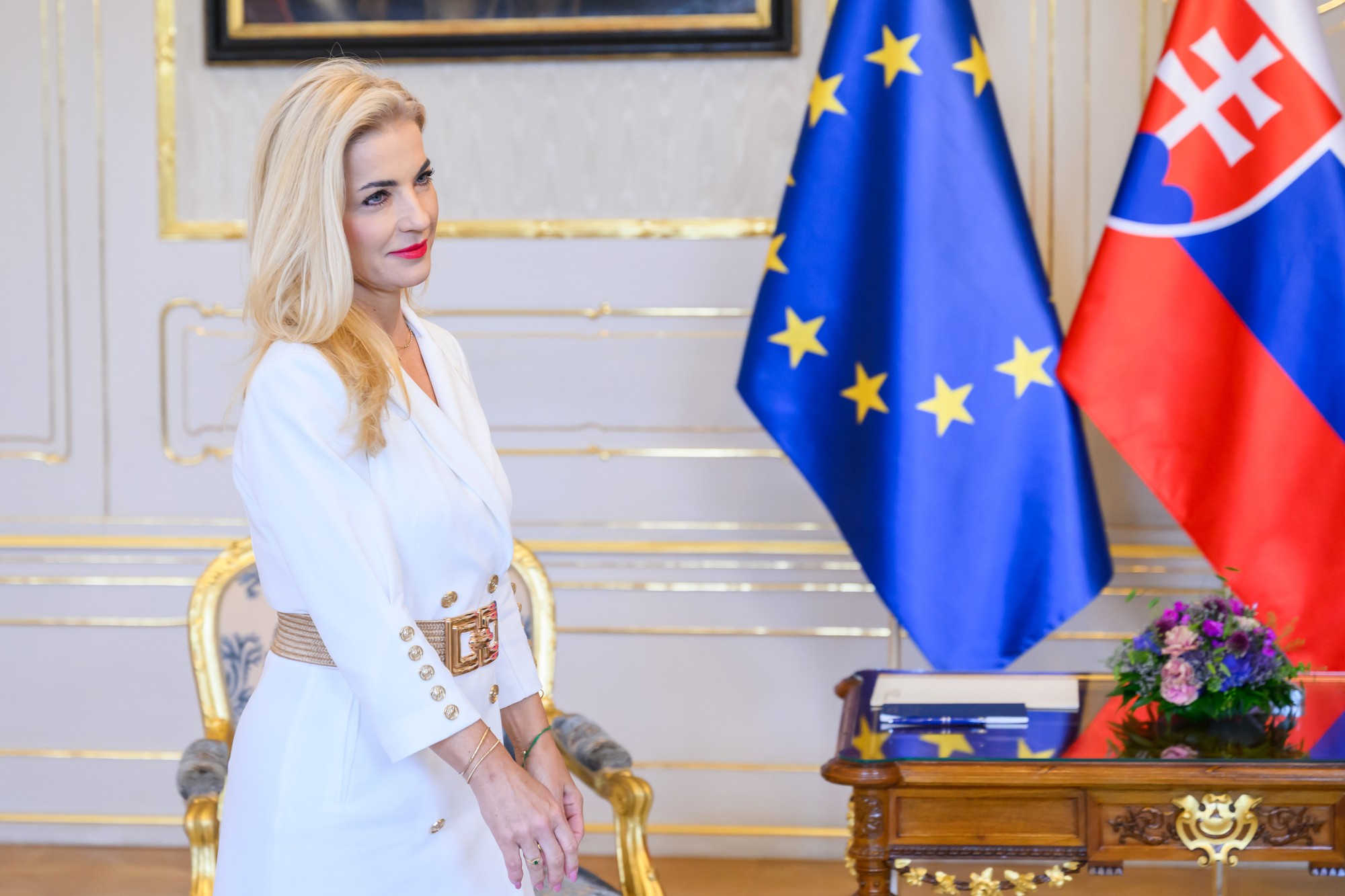 Prezident SR Peter Pellegrini prijal ministerku kultúry SR Martinu Šimkovičovú.