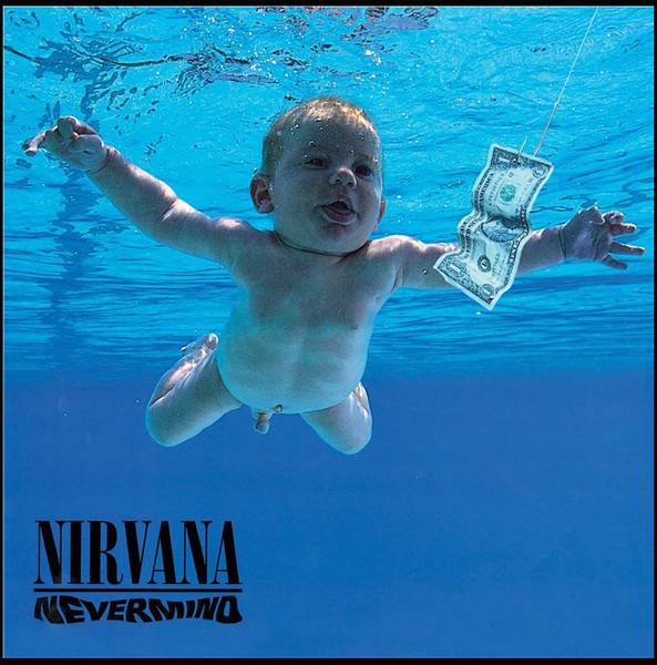 The cover of the Nevermind album from 1991