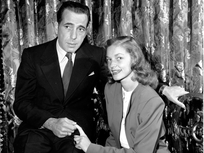 Emigrantami z Polski byli rodzice legendarnej Lauren Bacall (tu z równie sławnym mężem Humphrey'em Bogartem)