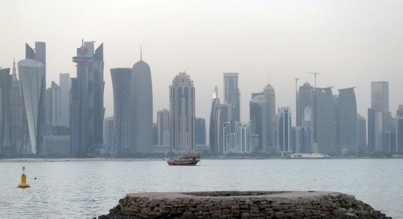 A general view of the Qatari capital Doha