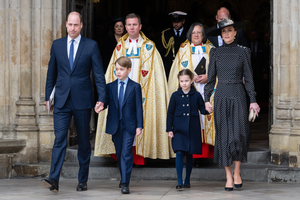 Msza dziękczynna za życie księcia Filipa: książę William z rodziną