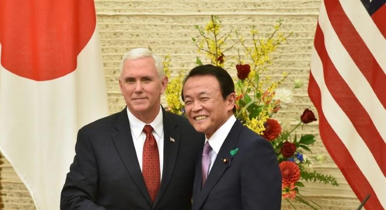 US Vice President Mike Pence and Japan's Deputy Prime Minister Taro Aso have agreed to hold further economic talks later this year that could lead to a bilateral trade deal