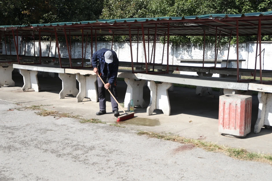 Na pijaci u Debeljači ostali tragovi krvi nakon ubistva 