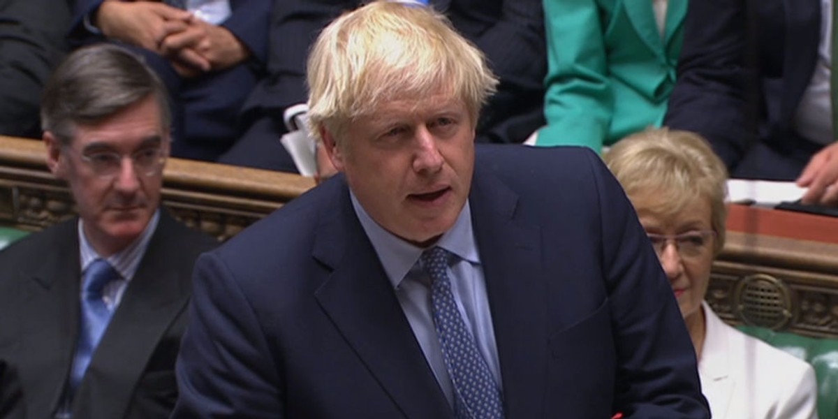 Brytyjski premier Boris Johnson wygłosił w Izbie Gmin oświadczenie na temat zawieszenia parlamentu i brexitu.