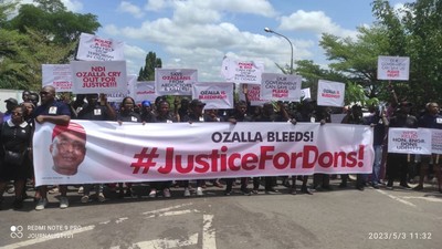 Enugu community protests alleged murder of Udeh, APGA guber aspirant, calls for probe (NAN)