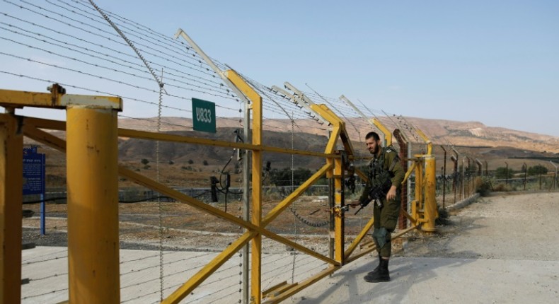 The gate on the Israeli side of the border with Jordan at Naharayim / Baqura was locked on Sunday