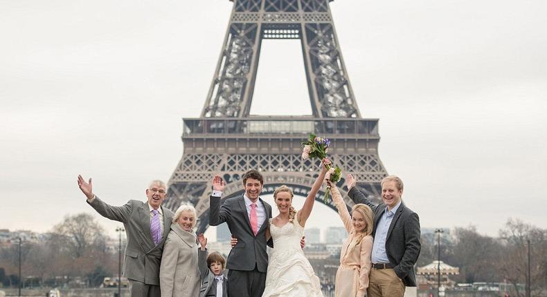 Amelia and Brett Irwin in Paris