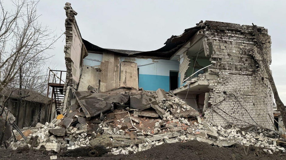 Ukraiński dom zniszczony przez północnokoreańską rakietę