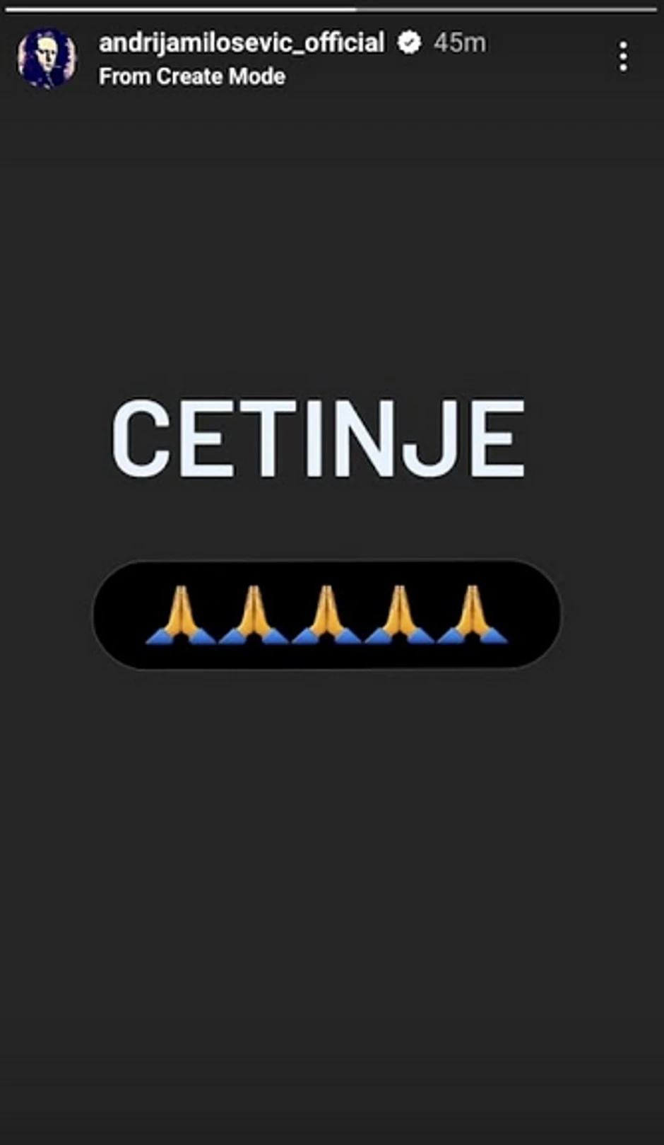 Objava na Instagramu