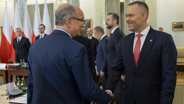 Nawrocki gra Czarzastym przeciw Tuskowi