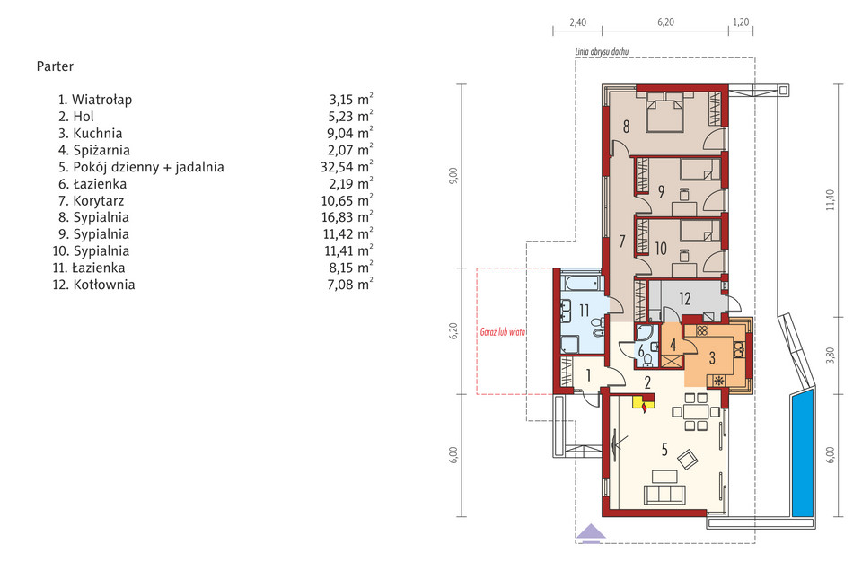 Plan domu Bil II  
