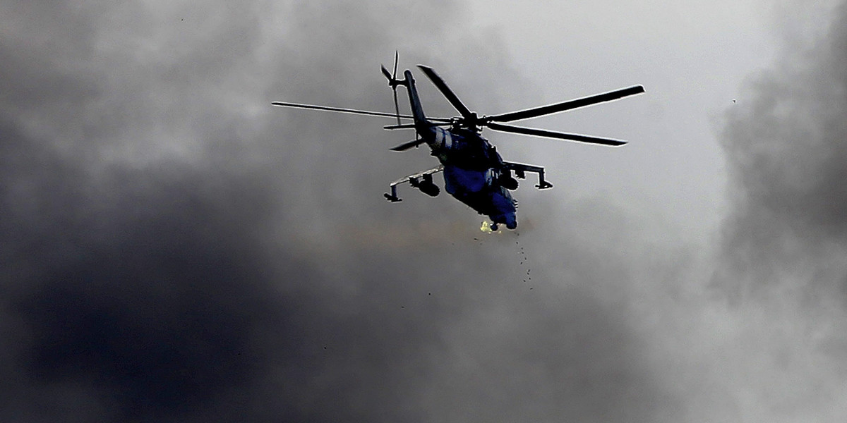 ukraina donieck helikopter