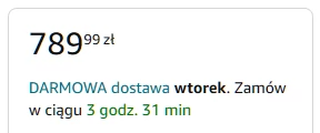 Czas dostawy na Amazonie