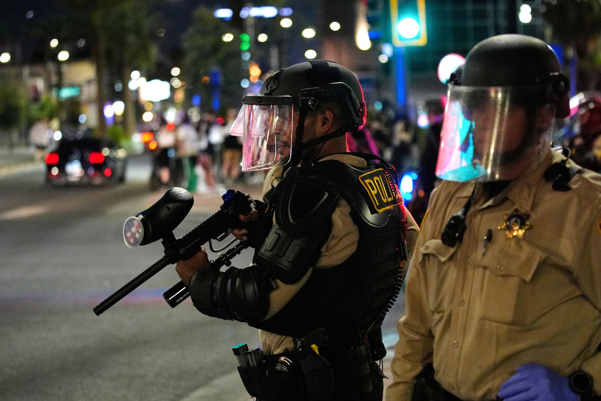 Protesty proti imigračným úradom v Las Vegas. 