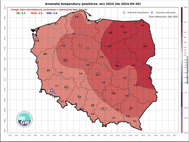 Za nami drugi najcieplejszy wrzesień od 1951 r