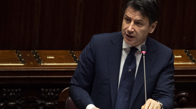 Giuseppe Conte olasz miniszterelnök / Fotó: MTI/EPA/ANSA/Maurizio Brambatti