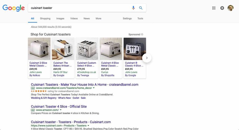 Wyświetlanie reklam w Google Shopping po wprowadzeniu zmian