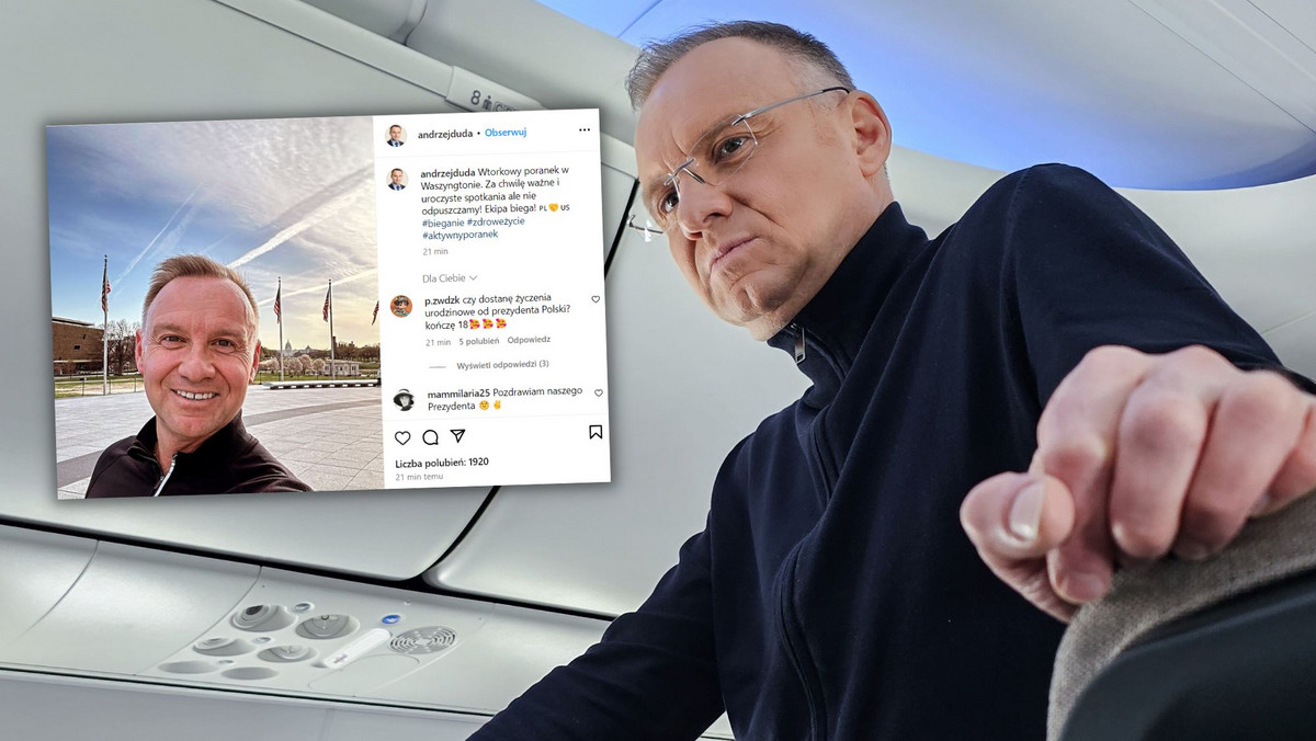 Aktywny pobyt Andrzeja Dudy w USA. Prezydent pokazał zdjęcie na Instagramie