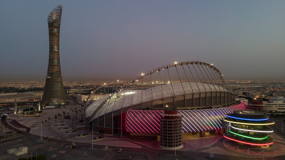 Stadion w Doha w Katarze, jedna z aren MŚ 2022