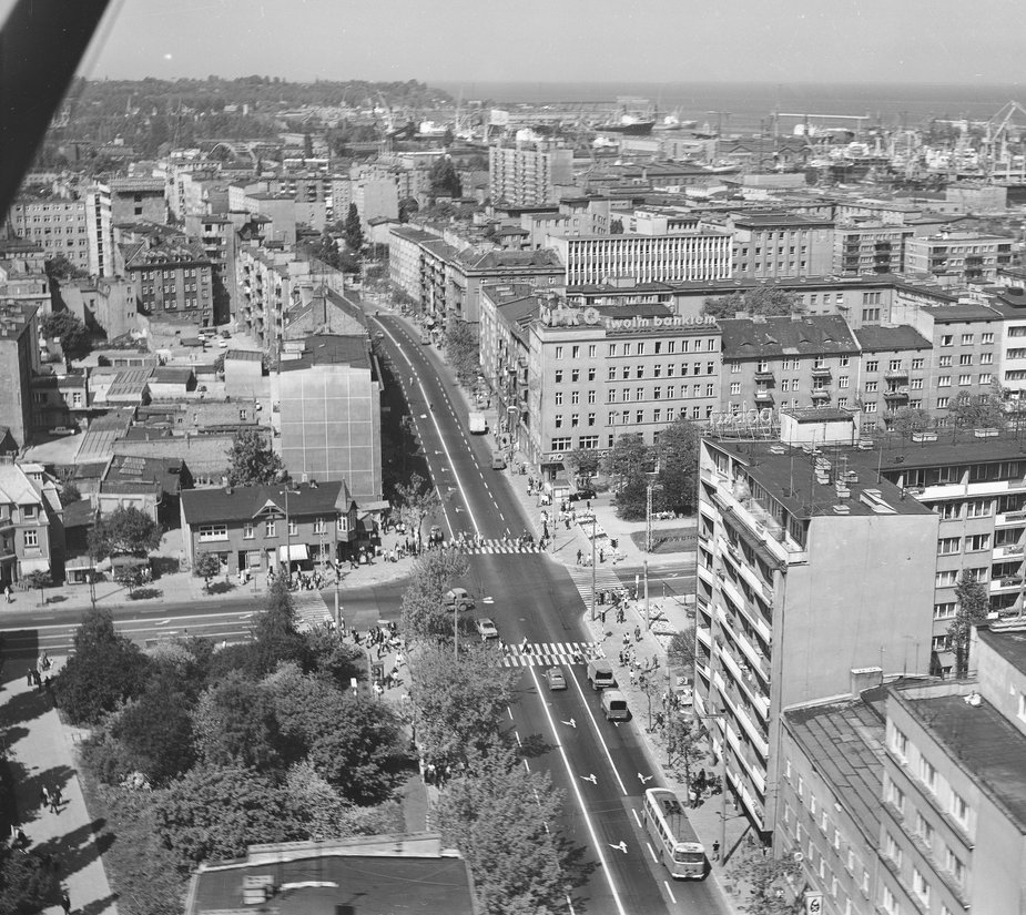 Widok Gdyni w 1971 r. 