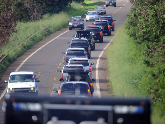 A gdy Barack Obama jechał odwiedzić dawnego kolegę, towarzyszyła mu potężna obstawa