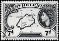 Wyspa Świętej Heleny na brytyjskim znaczku pocztowym z roku 1953