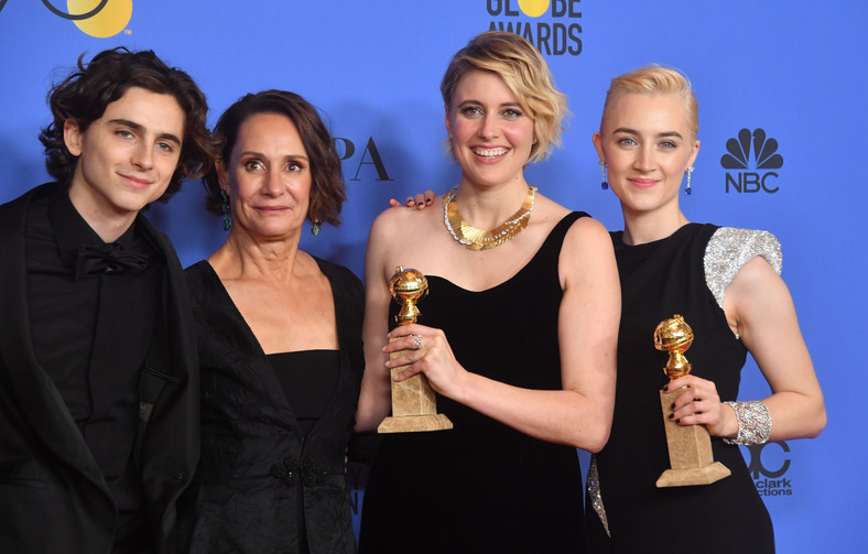 Timothee Chalamet, Laurie Metcalf, Greta Gerwig i Saoirse Ronan