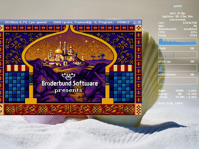 Fani starych gier z pewnością docenią zainstalowany i od razu odpowiednio skonfigurowany emulator DOSBox, który jest świetnym narzędziem pozwa-lającym na zabawę starszymi grami. Warto przypomnieć sobie takie tytuły, jak Prince of Persia, Dune czy Doom!