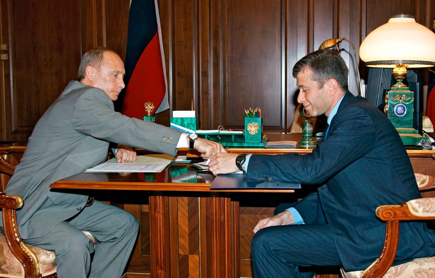 Roman Abramovič i Vladimir Putin