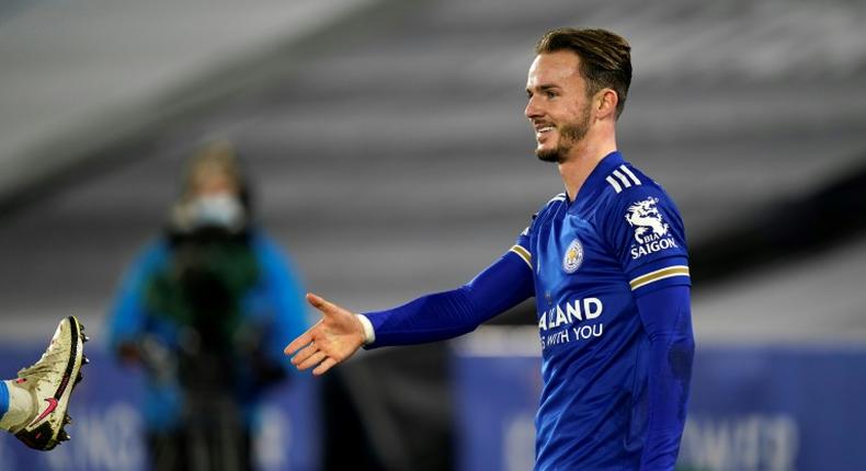 Hands, face, space: James Maddison kept his teammates at a distance after scoring against Southampton