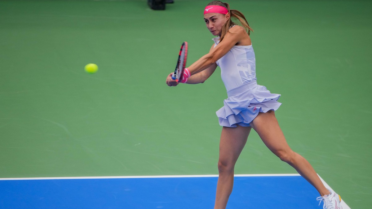 Aleksandra Krunić na turniru u Vuhanu, oktobar 2025. godine | Foto: Getty Images