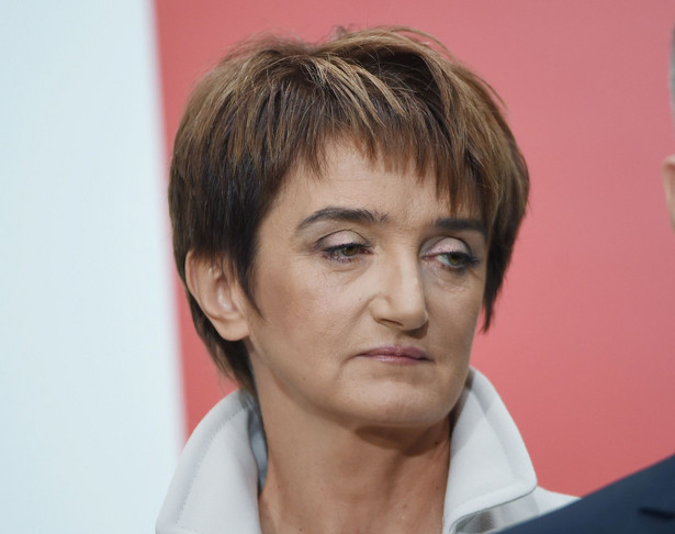 Maria Wasiak podczas oficjalnego ogłoszenia składu rządu Ewy Kopacz PAP/Radek Pietruszka