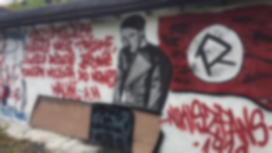 Hitler i Mein Kampf na kibicowskim muralu w Katowicach