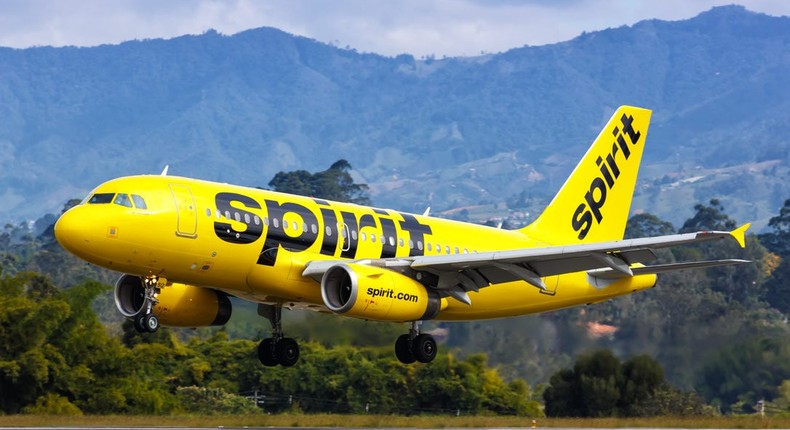 A Spirit Airlines aircraft.